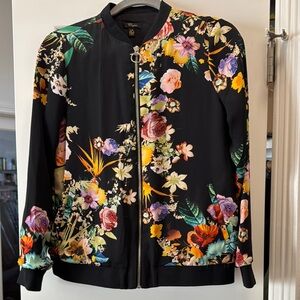 Floral Black Women's Jacket